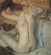 Edgar Degas Woman Combing her Hair oil painting picture wholesale